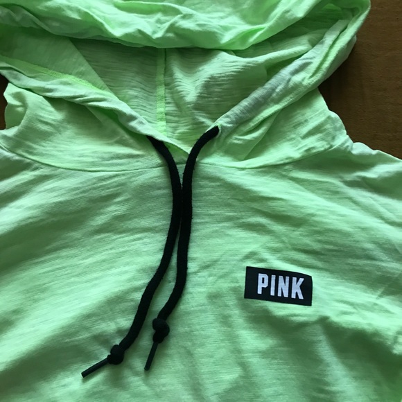 VS Pink - Oversized Green Hoodie - Picture 3 of 8